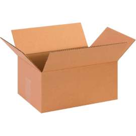 Global Industrial Cardboard Corrugated Boxes, 13"L x 9"W x 6"H, Kraft