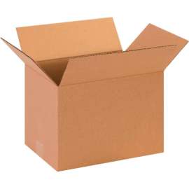 Global Industrial Cardboard Corrugated Boxes, 13"L x 9"W x 9"H, Kraft