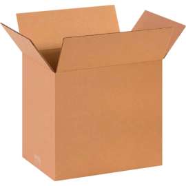 Global Industrial Cardboard Corrugated Boxes, 14"L x 10"W x 12"H, Kraft