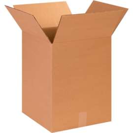 Global Industrial Cardboard Corrugated Boxes, 14"L x 14"W x 18"H, Kraft