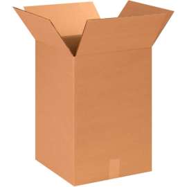 Global Industrial Cardboard Corrugated Boxes, 14"L x 14"W x 20"H, Kraft