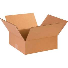 Global Industrial Flat Cardboard Corrugated Boxes, 14"L x 14"W x 5"H, Kraft