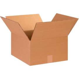 Global Industrial Cardboard Corrugated Boxes, 14"L x 14"W x 8"H, Kraft