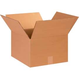 Global Industrial Cardboard Corrugated Boxes, 14"L x 14"W x 9"H, Kraft