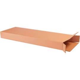 Global Industrial Side Loading Cardboard Corrugated Boxes, 14"L x 4"W x 42"H, Kraft