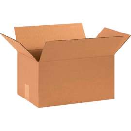 Global Industrial Cardboard Corrugated Boxes, 15"L x 10"W x 8"H, Kraft