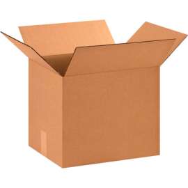 Global Industrial Cardboard Corrugated Boxes, 15"L x 12"W x 12"H, Kraft