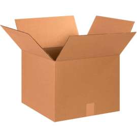 Global Industrial Cardboard Corrugated Boxes, 15"L x 15"W x 12"H, Kraft