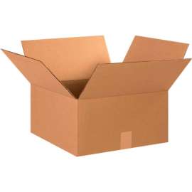 Global Industrial Cardboard Corrugated Boxes, 15"L x 15"W x 8"H, Kraft