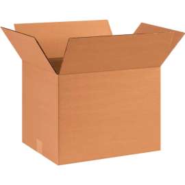 Global Industrial Cardboard Corrugated Boxes, 16"L x 12"W x 12"H, Kraft