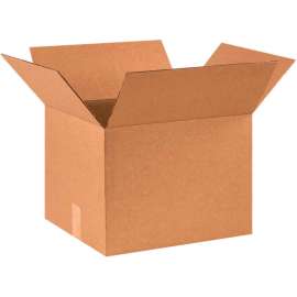 Global Industrial Cardboard Corrugated Boxes, 16"L x 14"W x 12"H, Kraft