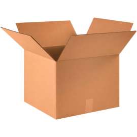 Global Industrial Cardboard Corrugated Boxes, 16"L x 16"W x 12"H, Kraft