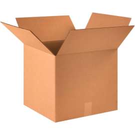Global Industrial Cardboard Corrugated Boxes, 16"L x 16"W x 14"H, Kraft
