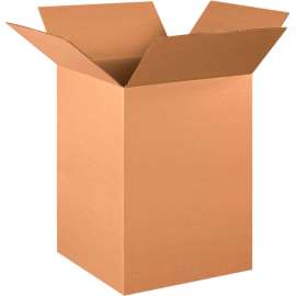 Global Industrial Cardboard Corrugated Boxes, 16"L x 16"W x 24"H, Kraft