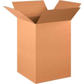Global Industrial Tall Cardboard Corrugated Boxes, 16"L x 16"W x 26"H, Kraft