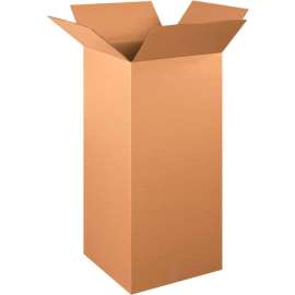 Global Industrial Tall Cardboard Corrugated Boxes, 16"L x 16"W x 36"H, Kraft