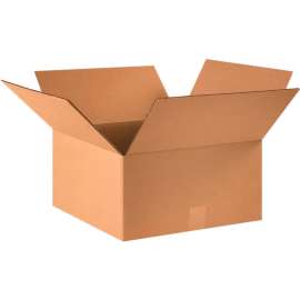 Global Industrial Cardboard Corrugated Boxes, 16"L x 16"W x 8"H, Kraft