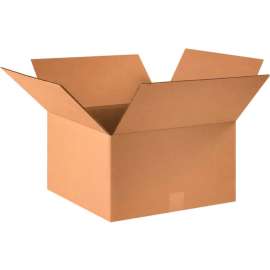 Global Industrial Cardboard Corrugated Boxes, 16"L x 16"W x 9"H, Kraft