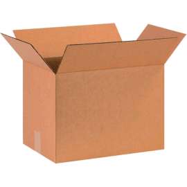 Global Industrial Cardboard Corrugated Boxes, 16"L x 8"W x 12"H, Kraft