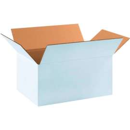 Global Industrial Cardboard Corrugated Boxes, 17-1/4"L x 11-1/4"W x 8"H, White