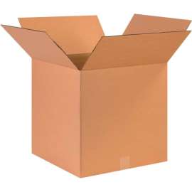Global Industrial Cube Corrugated Boxes, 17"L x 17"W x 17"H, Kraft