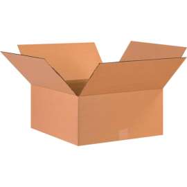 Global Industrial Cardboard Corrugated Boxes, 17"L x 17"W x 8"H, Kraft