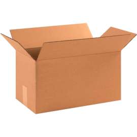 Global Industrial Long Cardboard Corrugated Boxes, 17"L x 9"W x 9"H, Kraft