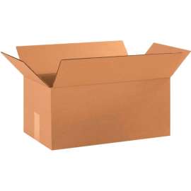 Global Industrial Cardboard Corrugated Boxes, 18"L x 10"W x 8"H, Kraft