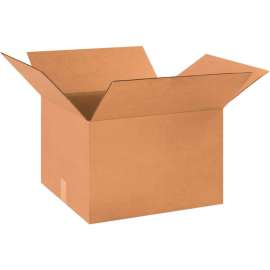 Global Industrial Cardboard Corrugated Boxes, 18"L x 16"W x 12"H, Kraft