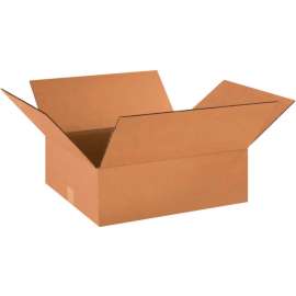Global Industrial Flat Cardboard Corrugated Boxes, 18"L x 16"W x 6"H, Kraft
