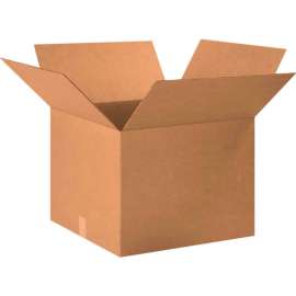 Global Industrial Cardboard Corrugated Boxes, 18"L x 18"W x 15"H, Kraft
