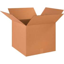 Global Industrial Cardboard Corrugated Boxes, 18"L x 18"W x 16"H, Kraft