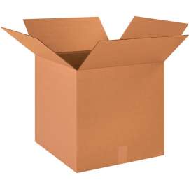 Global Industrial Cube Corrugated Boxes, 18"L x 18"W x 18"H, Kraft