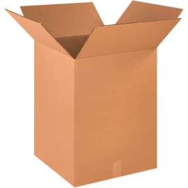 Global Industrial Cardboard Corrugated Boxes, 18"L x 18"W x 24"H, Kraft