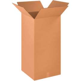 Global Industrial Tall Cardboard Corrugated Boxes, 18"L x 18"W x 36"H, Kraft