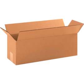 Global Industrial Long Cardboard Corrugated Boxes, 18"L x 6"W x 6"H, Kraft