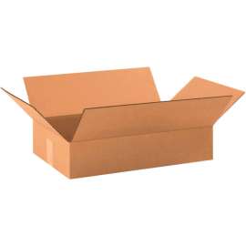 Global Industrial Flat Cardboard Corrugated Boxes, 19"L x 12"W x 4"H, Kraft