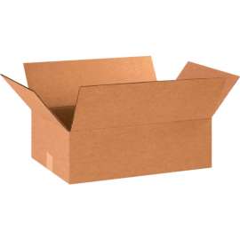 Global Industrial Flat Cardboard Corrugated Boxes, 19"L x 13"W x 6"H, Kraft
