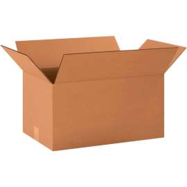 Global Industrial Cardboard Corrugated Boxes, 20"L x 12"W x 10"H, Kraft