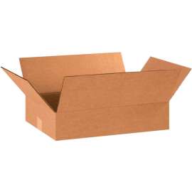 Global Industrial Flat Cardboard Corrugated Boxes, 20"L x 12"W x 4"H, Kraft