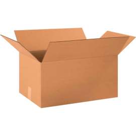 Global Industrial Long Cardboard Corrugated Boxes, 20"L x 13"W x 10"H, Kraft