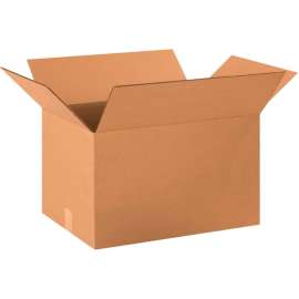 Global Industrial Cardboard Corrugated Boxes, 20"L x 14"W x 12"H, Kraft
