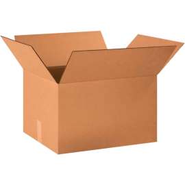 Global Industrial Cardboard Corrugated Boxes, 20"L x 16"W x 12"H, Kraft