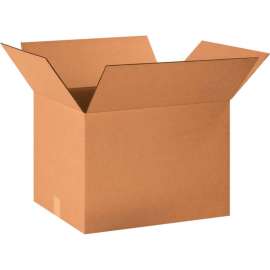 Global Industrial Cardboard Corrugated Boxes, 20"L x 16"W x 14"H, Kraft