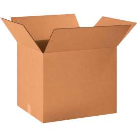 Global Industrial Cardboard Corrugated Boxes, 20"L x 16"W x 16"H, Kraft