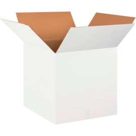 Global Industrial Cardboard Corrugated Boxes, 20"L x 20"W x 20"H, White