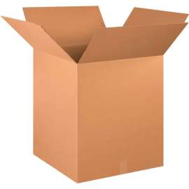 Global Industrial Cardboard Corrugated Boxes, 20"L x 20"W x 24"H, Kraft