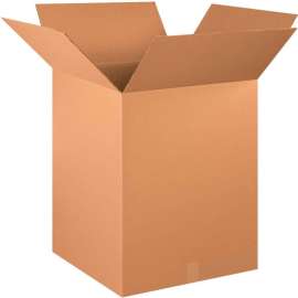 Global Industrial Cardboard Corrugated Boxes, 20"L x 20"W x 28"H, Kraft