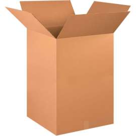 Global Industrial Cardboard Corrugated Boxes, 20"L x 20"W x 30"H, Kraft