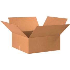Global Industrial Flat Cardboard Corrugated Boxes, 20"L x 20"W x 7"H, Kraft
